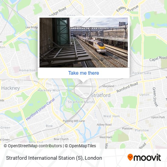 Stratford International Station map