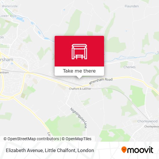 Elizabeth Avenue, Little Chalfont map