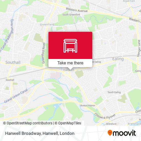 Hanwell Broadway, Hanwell map