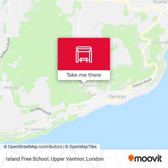 Island Free School, Upper Ventnor map