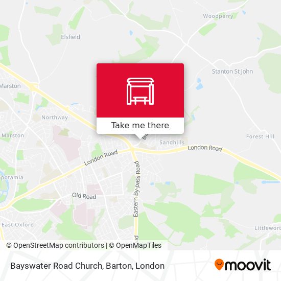 Bayswater Road Church, Barton map