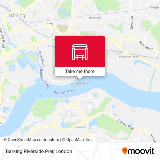 Barking Riverside Pier map