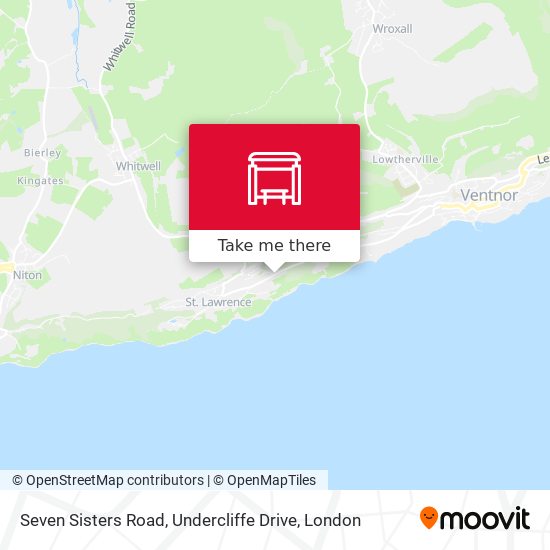 Seven Sisters Road, Undercliffe Drive map