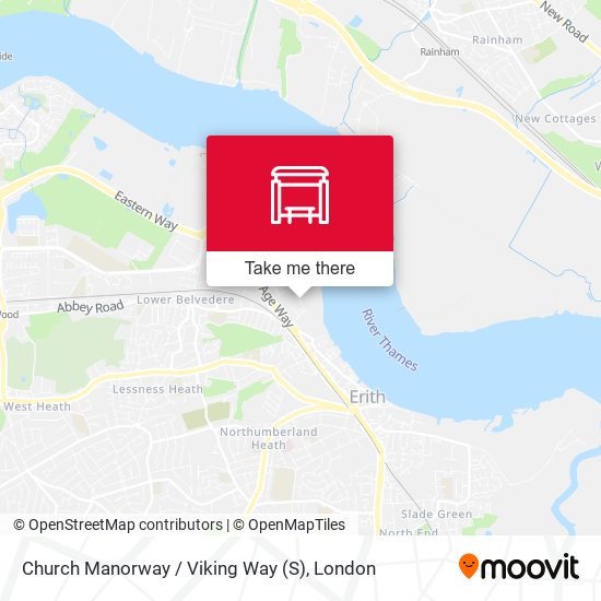 Church Manorway / Viking Way (S) map