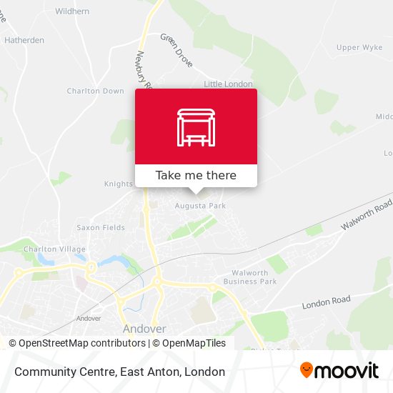 Community Centre, East Anton map