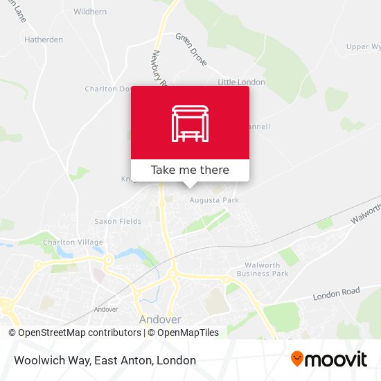 Woolwich Way, East Anton map