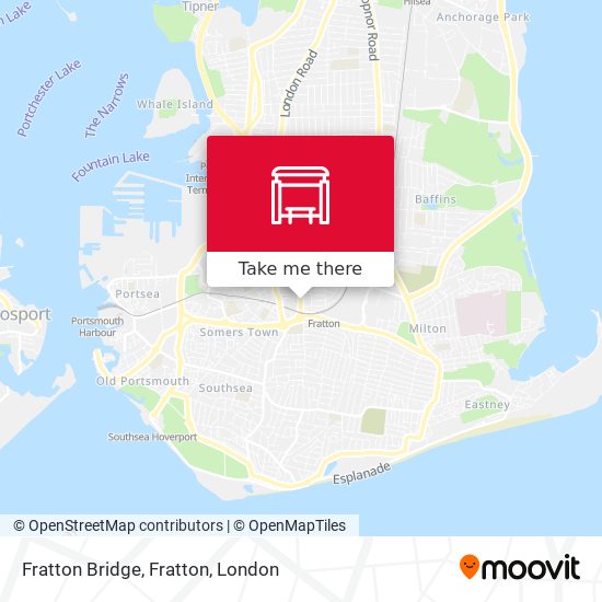 Fratton Bridge, Fratton map