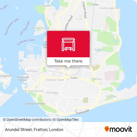 Arundel Street, Fratton map
