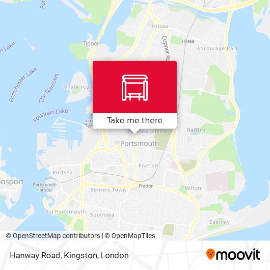 Hanway Road, Kingston map