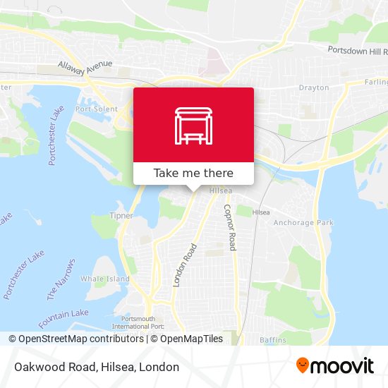 Oakwood Road, Hilsea map