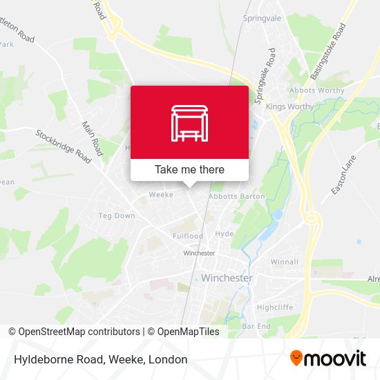 Hyldeborne Road, Weeke map