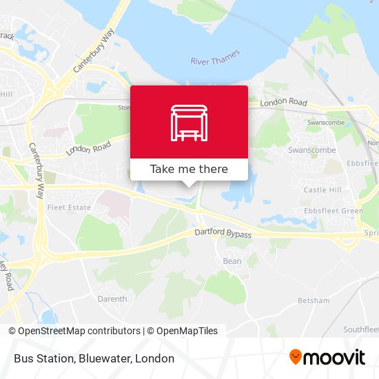 Bus Station, Bluewater map