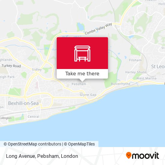 Long Avenue, Pebsham map