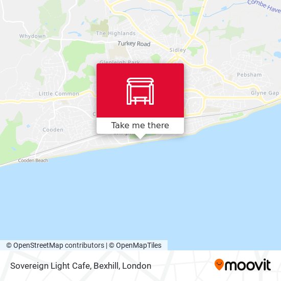 Sovereign Light Cafe, Bexhill map
