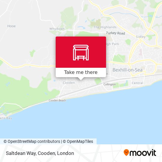 Saltdean Way, Cooden map