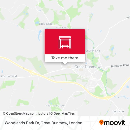 Woodlands Park Dr, Great Dunmow map