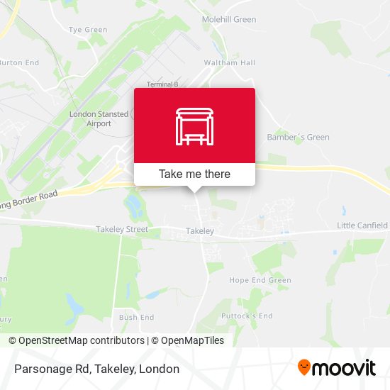 Parsonage Rd, Takeley map