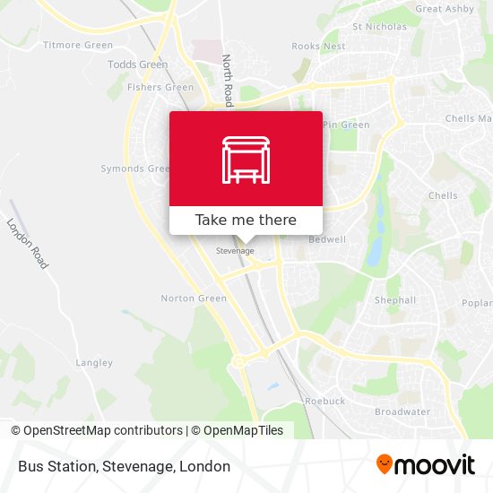 Bus Station, Stevenage map