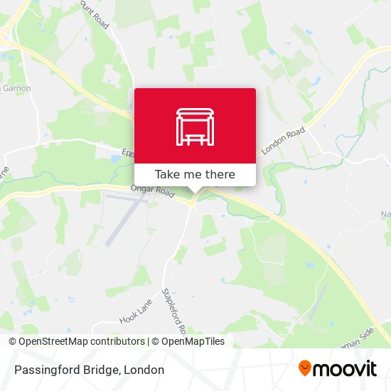 Passingford Bridge map