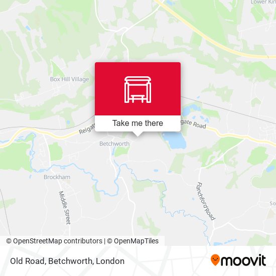 Old Road, Betchworth map