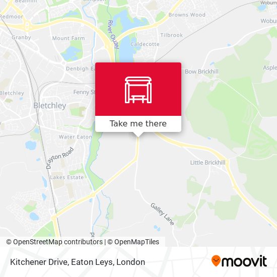 Kitchener Drive, Eaton Leys map