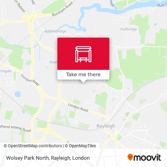 Wolsey Park North, Rayleigh map