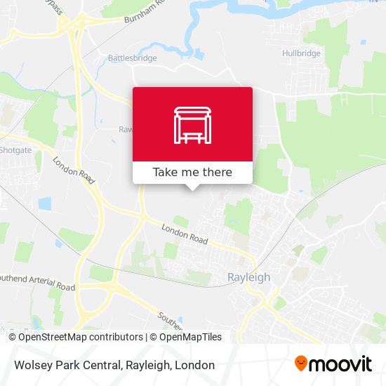 Wolsey Park Central, Rayleigh map