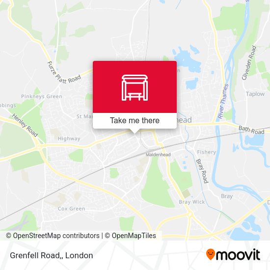Grenfell Road, map
