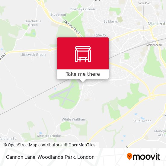 Cannon Lane, Woodlands Park map