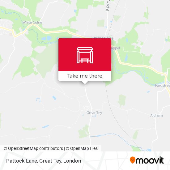 Pattock Lane, Great Tey map