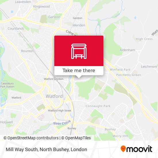 Mill Way South, North Bushey map