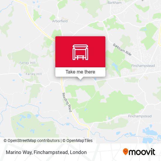 Marino Way, Finchampstead map