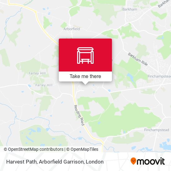 Harvest Path, Arborfield Garrison map