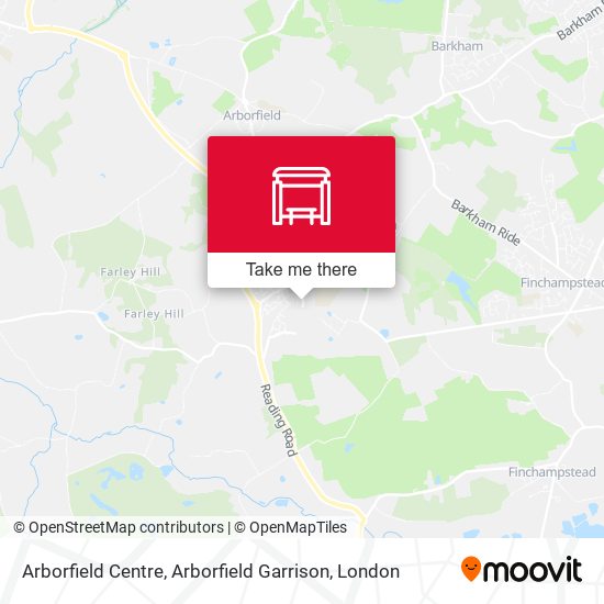 Arborfield Centre, Arborfield Garrison map
