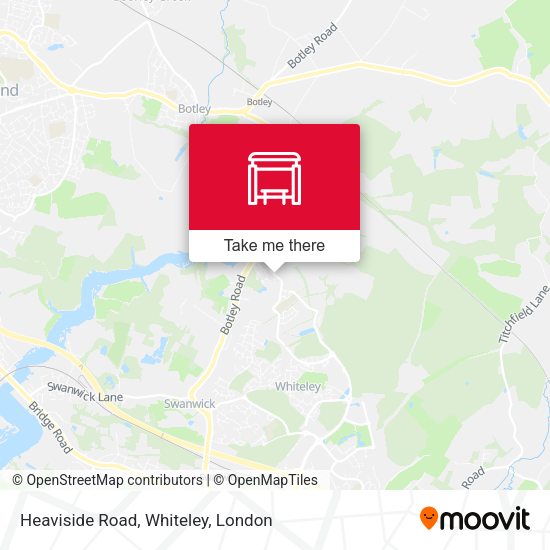 Heaviside Road, Whiteley map