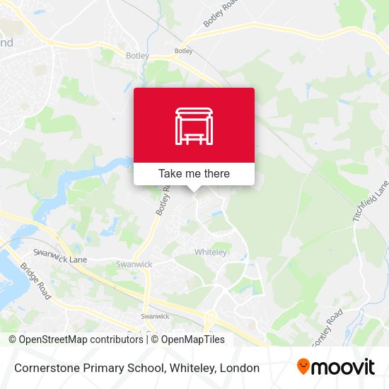 Cornerstone Primary School, Whiteley map