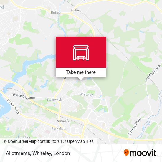 Allotments, Whiteley map