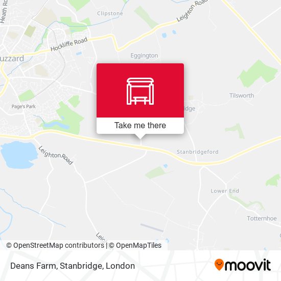 Deans Farm, Stanbridge map