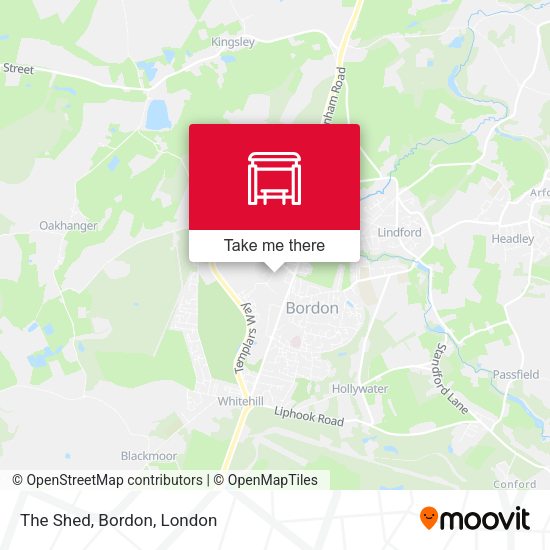 The Shed, Bordon map