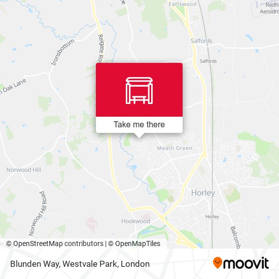 Blunden Way, Westvale Park map