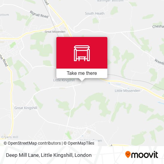 Deep Mill Lane, Little Kingshill map