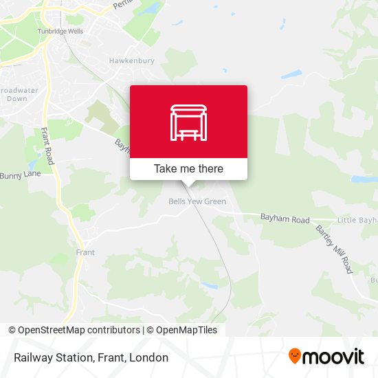 Railway Station, Frant map