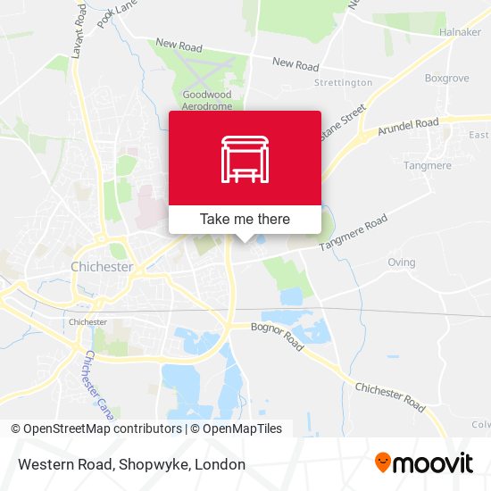 Western Road, Shopwyke map