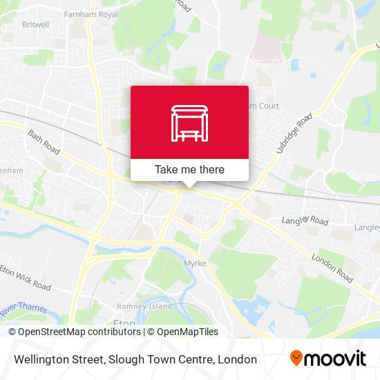 Wellington Street, Slough Town Centre map