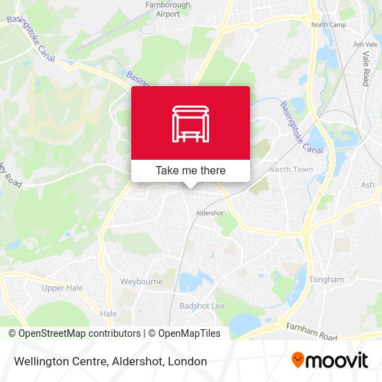Wellington Centre, Aldershot map