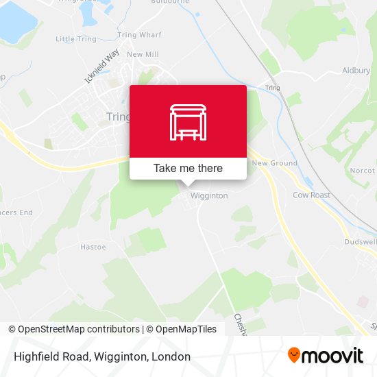 Highfield Road, Wigginton map