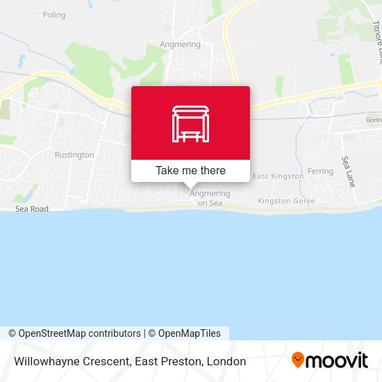 Willowhayne Crescent, East Preston map
