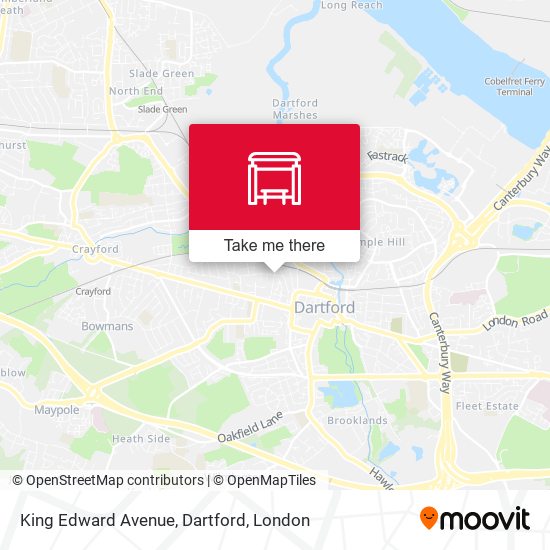 King Edward Avenue, Dartford map
