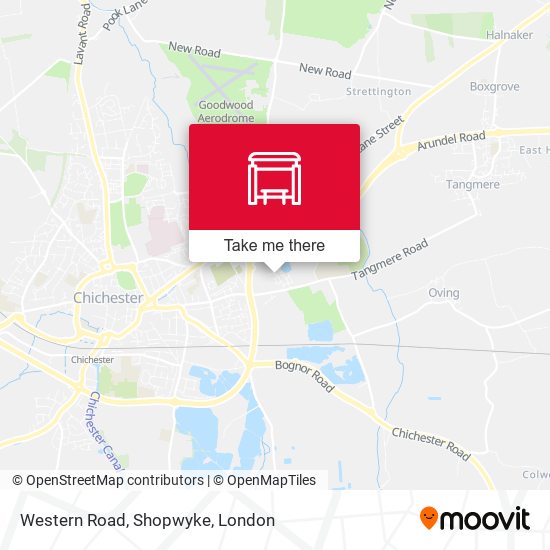 Western Road, Shopwyke map