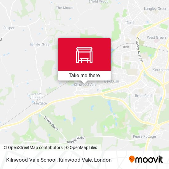 Kilnwood Vale School, Kilnwood Vale map